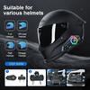 Motorcycle Helmet Bluetooth Headset with RGB Light Effect, Long Battery Life, FM Radio