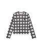 Rest And Recreation Check Pattern Long Sleeve Top - Black