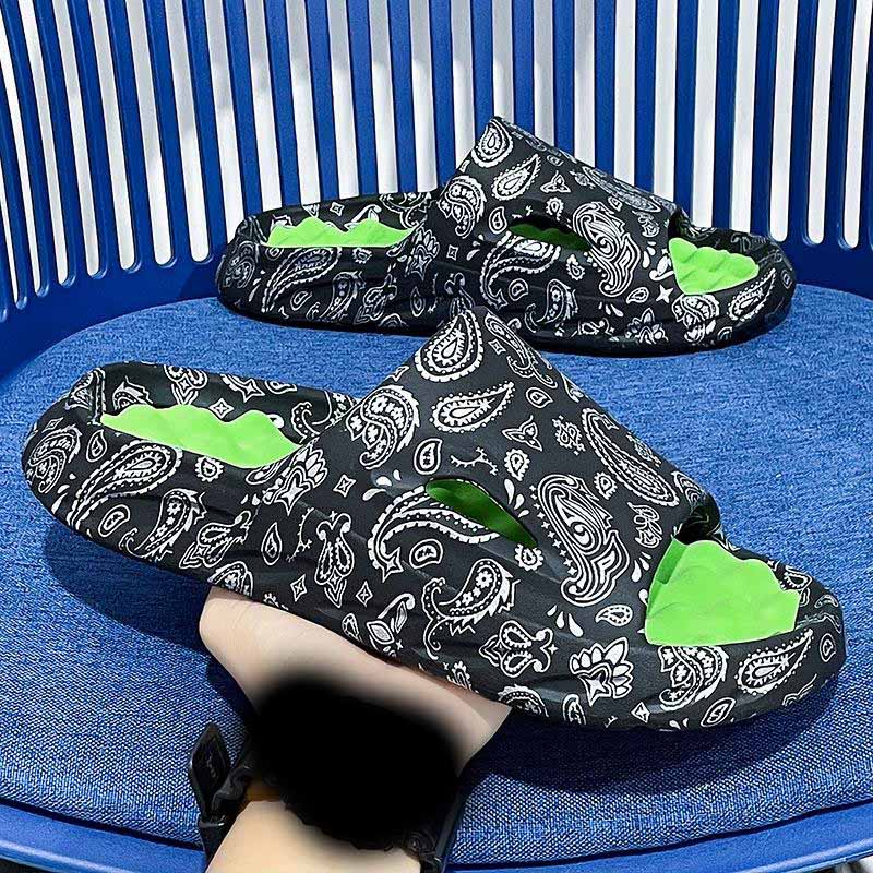 Summer Men's Women's Light Platform Massage Slippers Unisex Couple Sandals Beach Casual Slides Shoes Soft Sole Flip-flops