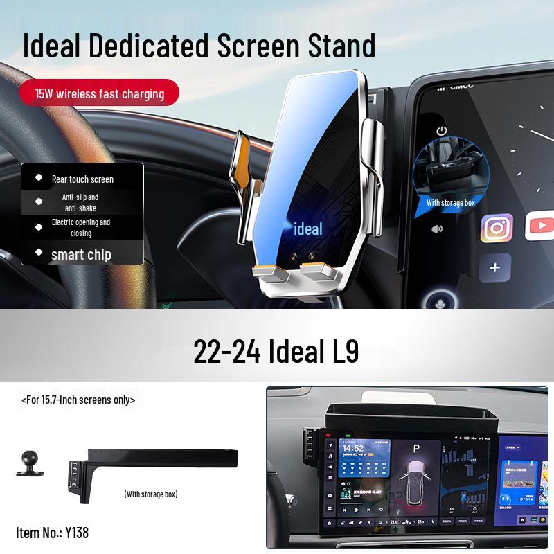 Ideal L7/L8/L9 Phone Car Mount: Dedicated Navigation Screen Mount & Interior Decor