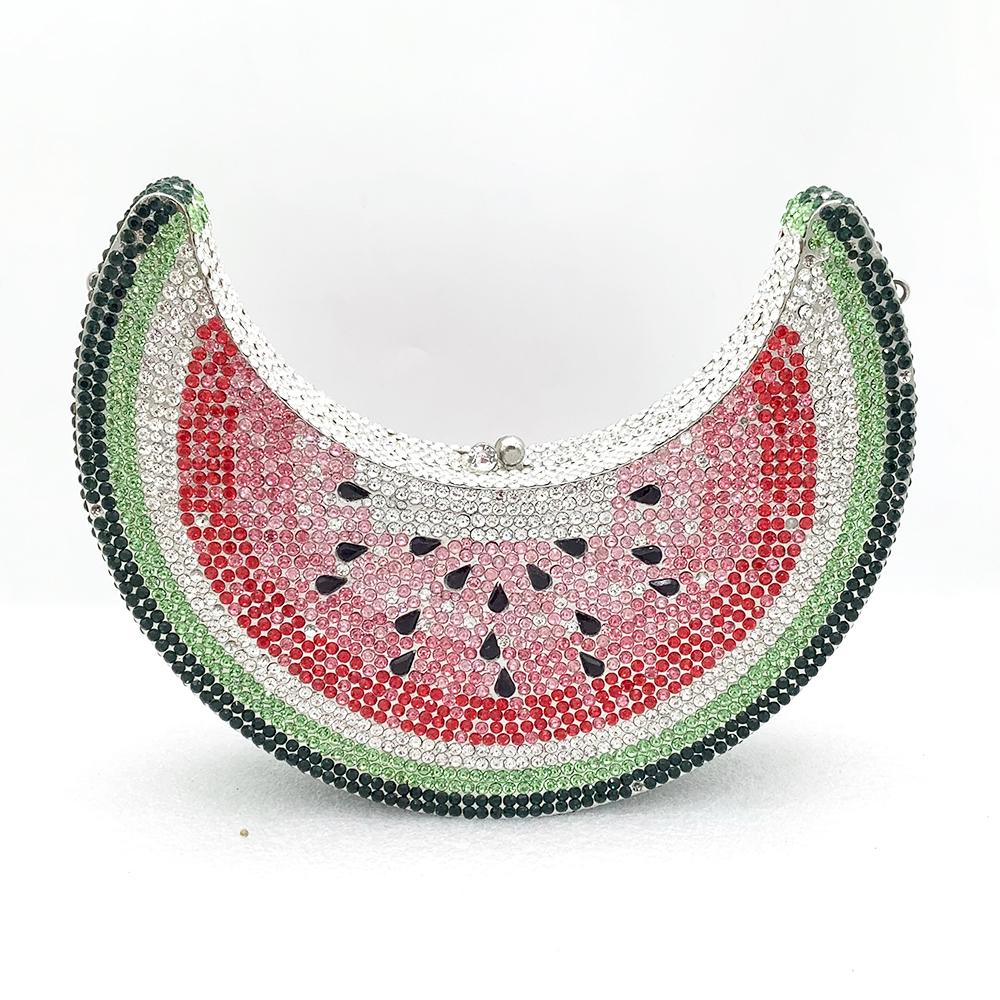 Watermelon Luxury Glitter Evening Bag Clutch