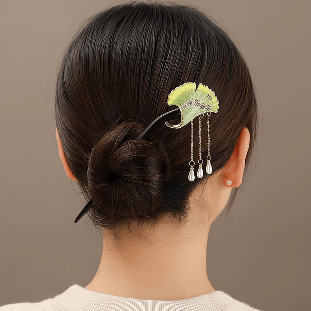 Tassel Sandalwood Hair Stick Wooden Hanfu Headwear Chinese Style Hairpin  Hairstyle Design Tool