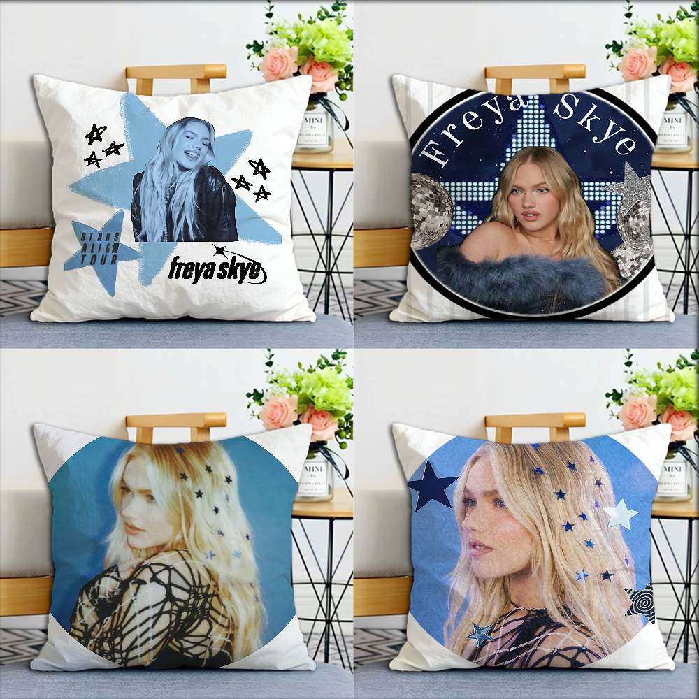 Exquisite Ornaments Unisex F-Freya Skye Singer World Various Sizes Square Pillow Case For Car Home Bedchamber Decor