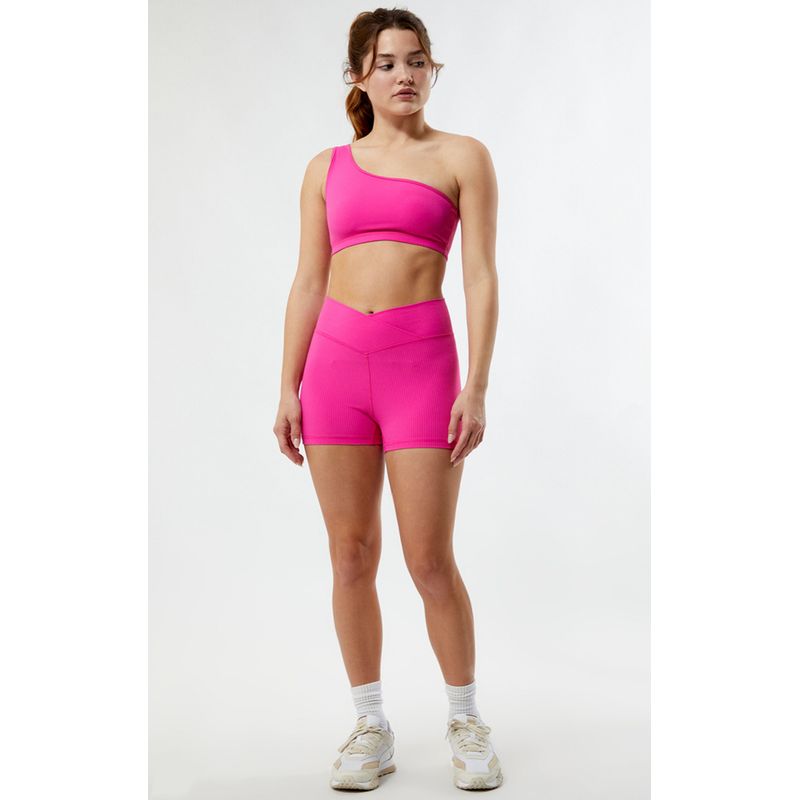Los Angeles PA * C198 * 0 Sports Fitness Yoga One Shoulder Beauty Back Double Layer Fabric without Chest Pad Vest