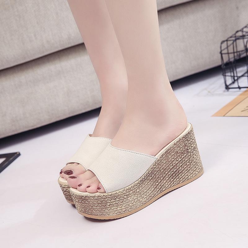 Fashion Shoes Low Rome PU Fabric Rubber Hoof Heels Low Shoes Hoof Heels Rubber Rome Fabric