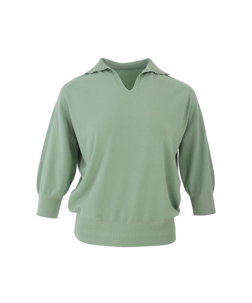 Baseukala V Collar Neck Raglan Capri Knitwear (3Colors)