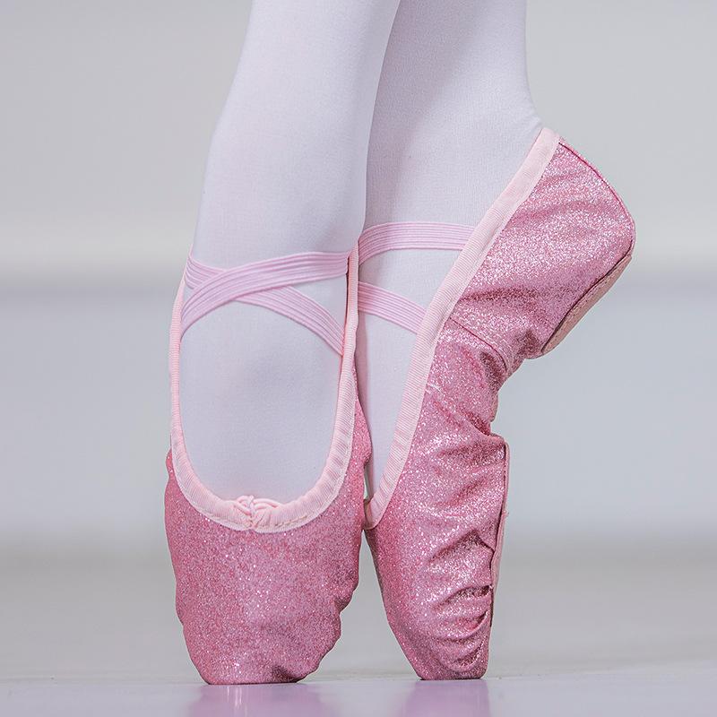 Bühnen-Tanzschuhe, Bauchtanz mit weicher Sohle, Volkstanz, Helle Katzenpfoten-Schuhe, Ballett-Aufführungsschuhe