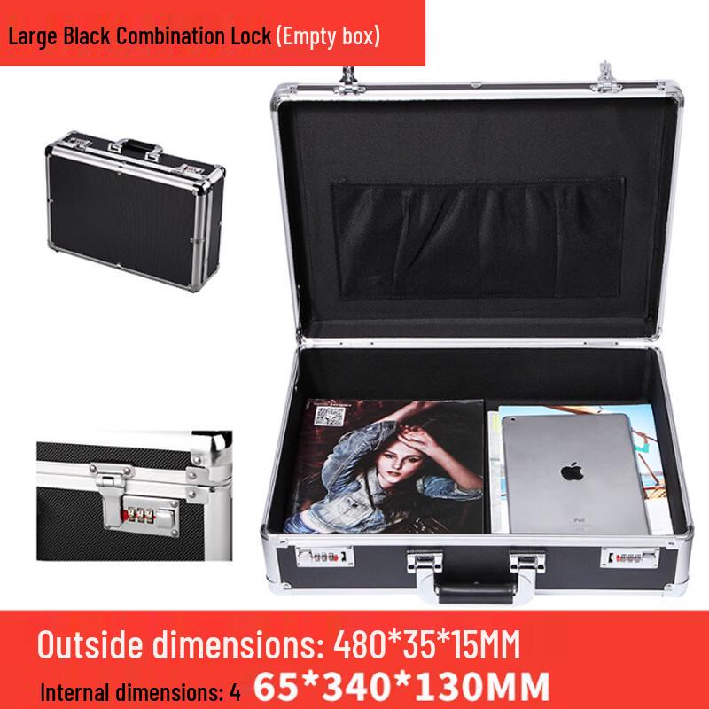 15-дюймовый алюминиевый кейс для хранения с кодовым замком