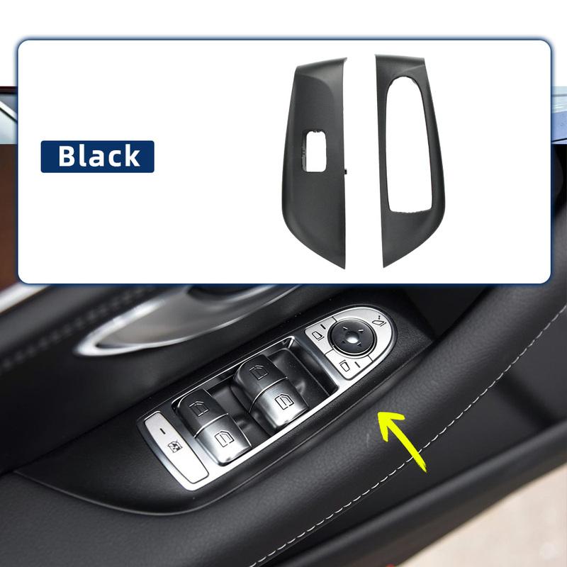 For Mercedes Benz E-Class W213 2016- Door Trim Panel Handle Car Interior Handle Inner Door Armrest Panel Pull Trim Cover