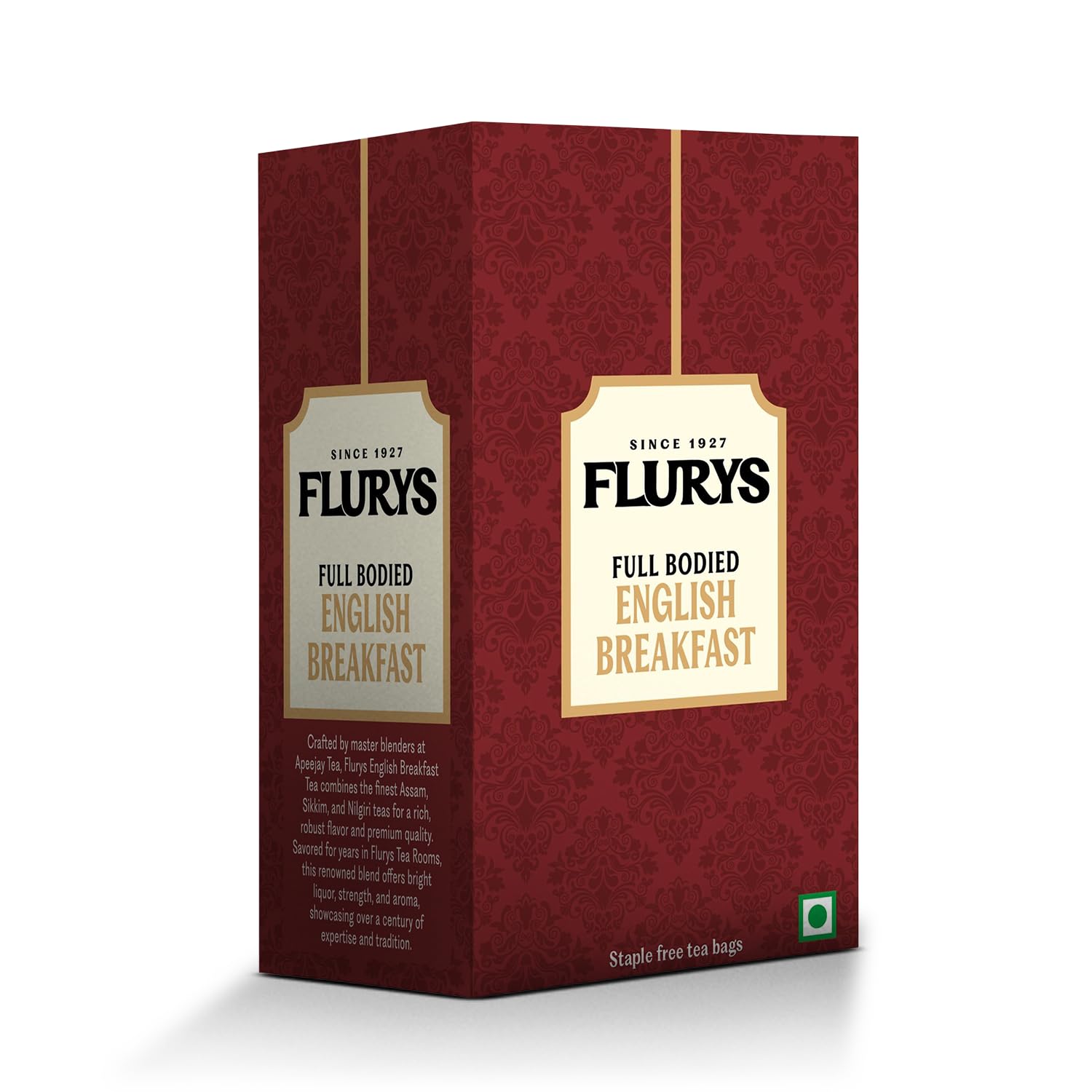 Flurys Distinctive English Breakfast Black 50 Grams, 25 Tea Bags