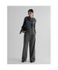 8seconds Winter Half-Banding Single-Pleat Wide Slacks Gray