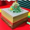 3D Christmas Tree Calendar Memo Pad 2026 Desk Time Piece Calendar Tear Away Paper Carving Art DIY Sticky Note Desktop Decoration for Christmas