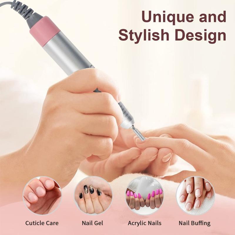 35000Rpm 5Pins Electric Nail Drill Machine Handle Handpiece Pedicure Replacement Pen Manicure Beauty Tool Accessory