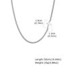 Vnox 50cm Stainless Steel Box Chain Necklace with Cross Pendant for Men Women, Hiphop Rock Jewelry Gifts for Birthday Christmas