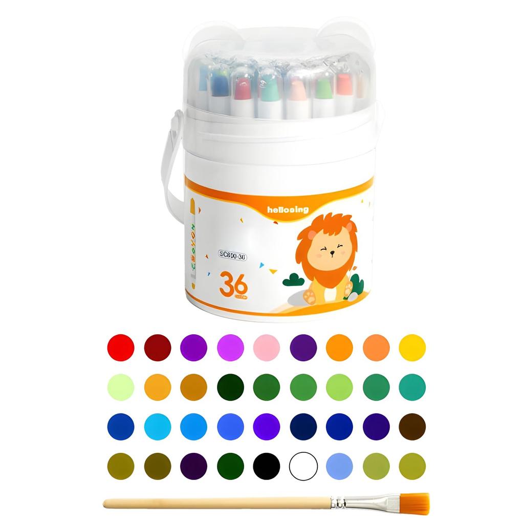 Rotating Silk Smooth Hands Free Kindergarten Special Oil Painting Stick Color Pen