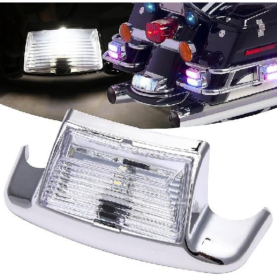 DREAMIZER Smoke Lens Front Fender Tip LED Light Compatible With Electra Glide 1980-2013 Heritage Softail Classic FLSTC 1986-2008