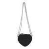 Heart Shaped Bag For Women Fashion Chain Chain Sparkling Mesh Crystal Summer Trendy Crossbody Purse For Daily Use