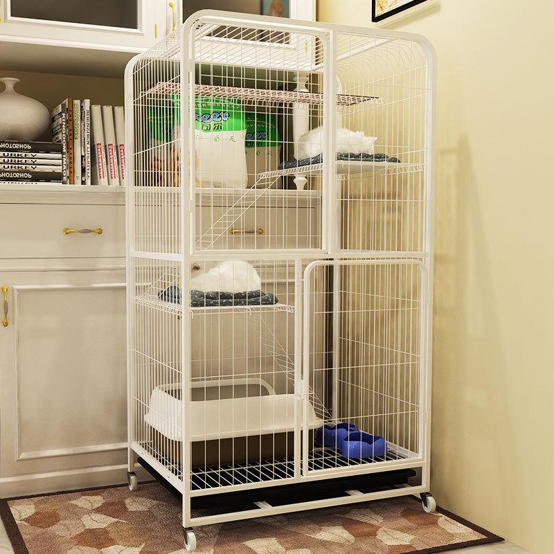 Two-Story Indoor Cat Villa: Space-Saving Cat House and Bed for Small Apartments