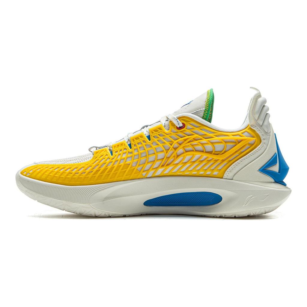 Li Ning JB3 Coverage Anti Rollover Low top Basketball Shoes Men's White Blue Red ABAU107-27