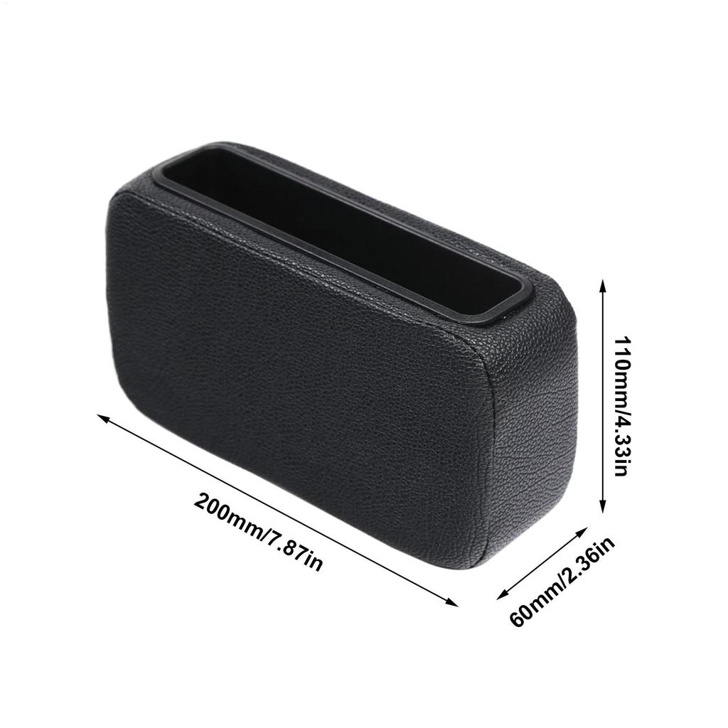 Car Door Side Storage Box Car Interior Door Side Box Leg Pad Vehicle Interior Organizer Tray Adhesive for Wallet Keys Phone