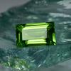 10.25 Ct Natural Green Peridot CERTIFIED Loose Gemstone Emerald Cut AM-277