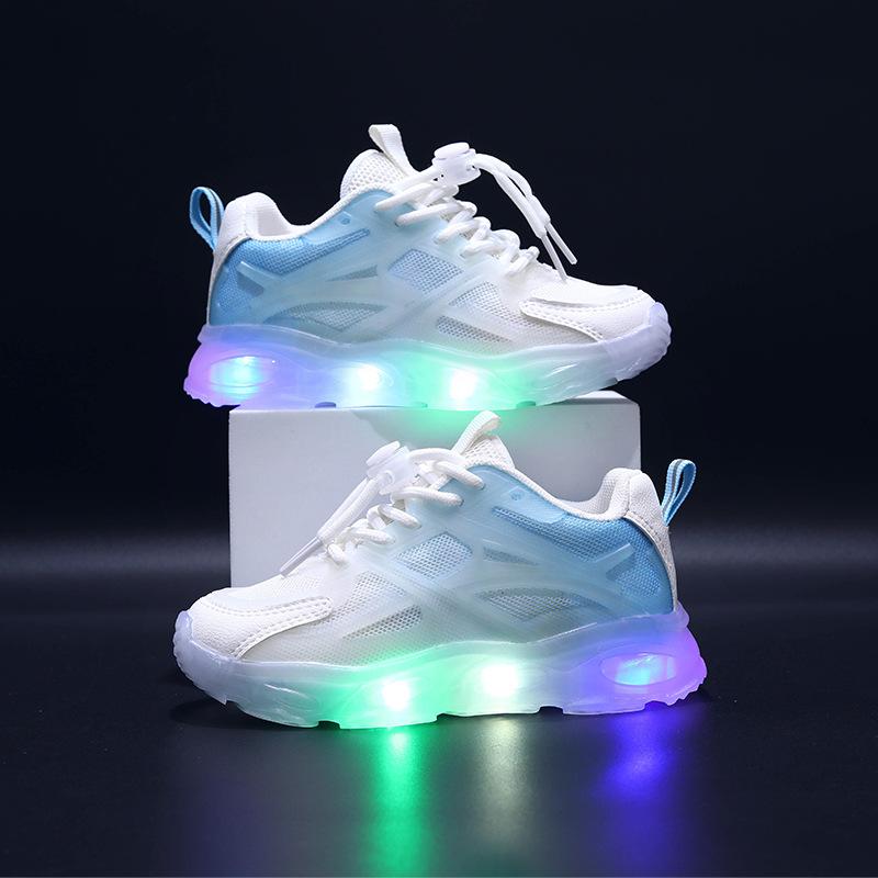 

LED Luminous Kids Sneakers Boys and Girls Casual Sport Shoes Lightweight Soft Sole Illuminated Shoe Baby Children Toddler Shoes 36(Insole 22cm)