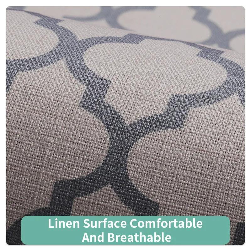 Mata kuchenna antypoślizgowa, Super chłonna na olej i wodę, Miękka tekstura lnu, Ulga dla stóp, Dwustronna antypoślizgowa, Łatwa do czyszczenia