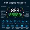 Car Digital Speedometer Head-Up Display GPS HUD With For Smart Alarm Function With A 360-degree Adjustable Suction Cup Holder