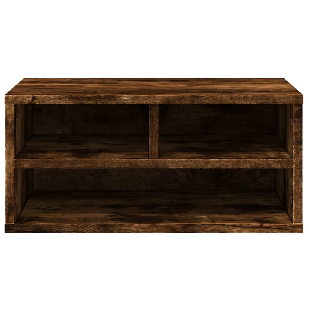 Printer Stand Smoked Oak Finish 49 X 40 X 22.5 Cm Engineered Wood