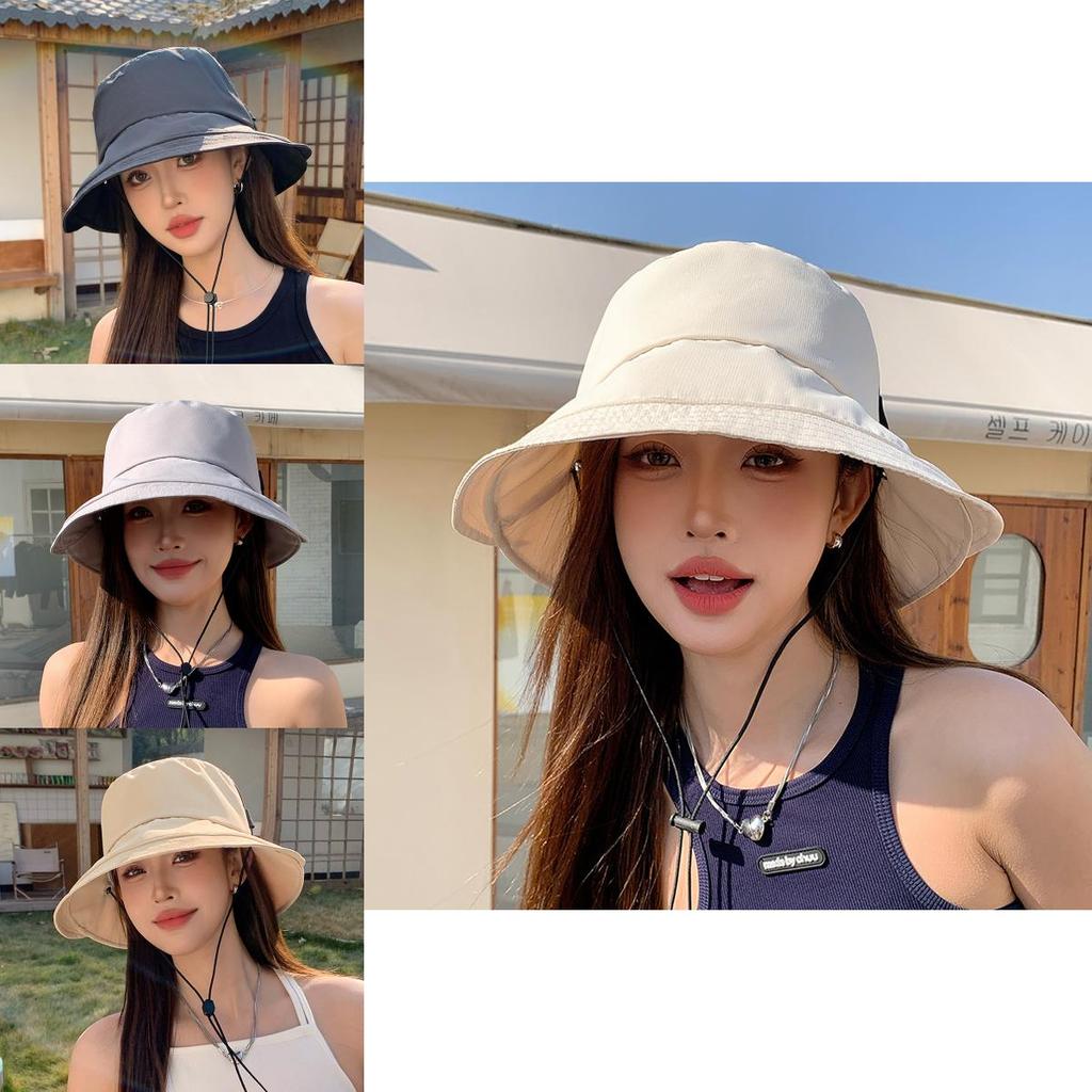 Wide Brim Sun Hat For Women Spring Summer Autumn Uv Protection Breathable Cap