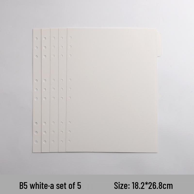 Colorful A4/B5 Loose-leaf Divider Pages for Notebooks, Universal & Customizable Index Pages