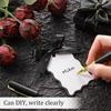 24pcs DIY Handwritten Label Card Mini Size Hanging Decoration Gift Labels DIY Crafts With Ribbon Thank You Card Party Gift