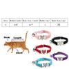 Cat Collar with Bell Necklace for Cat Strap Kitten Collar Breakaway Dog Collar Anti-strangling Armrests for Cat Necklace MBO05