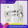 90° Anti-Theft Bathroom Sliding Door Latch Clasp with Old-Fashioned Hinge Bolt