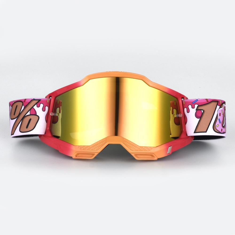 Neue Offroad-Helmbrille Donut Outdoor Motorrad-Fahrbrille Gesichtsmaske Skibrille