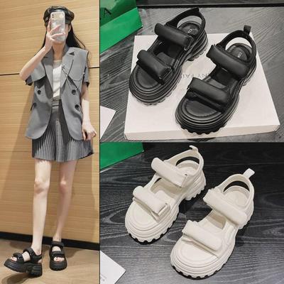 Sandalias de Moda de Suela Gruesa para Mujer 2025: Zapatos Casuales de Verano de Moda