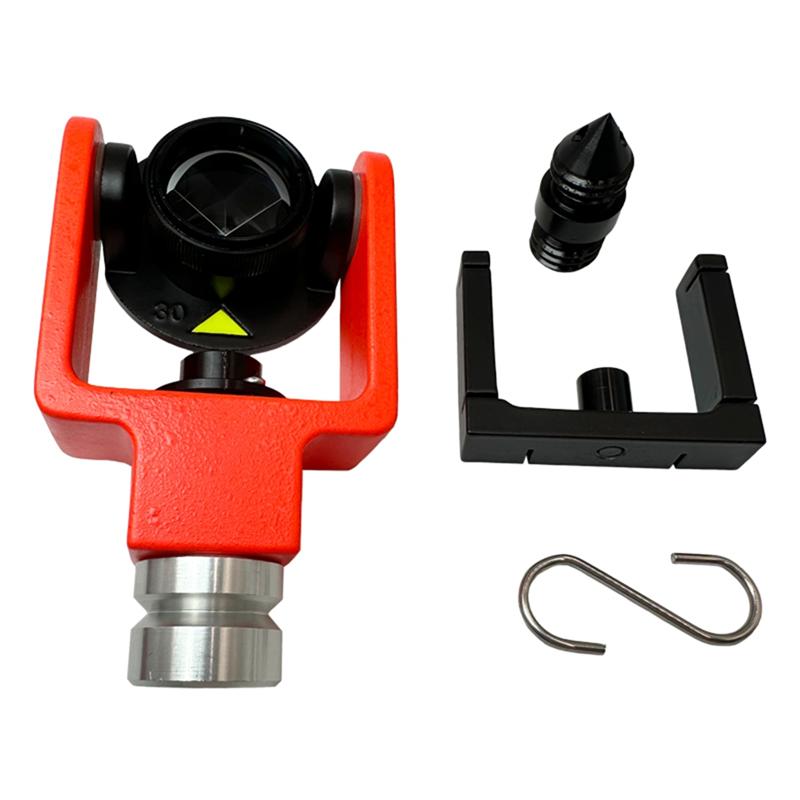 A96I-Middle Mounted Bubble Vial Design 102 Mini Prism System 0/-30Mm Matel For Total Station Surveying GPS