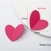 Heart Dangle Earrings for Women Colorful Enamel Crystal Love Heart Sweet Korean Female Drop Earrings aretes de