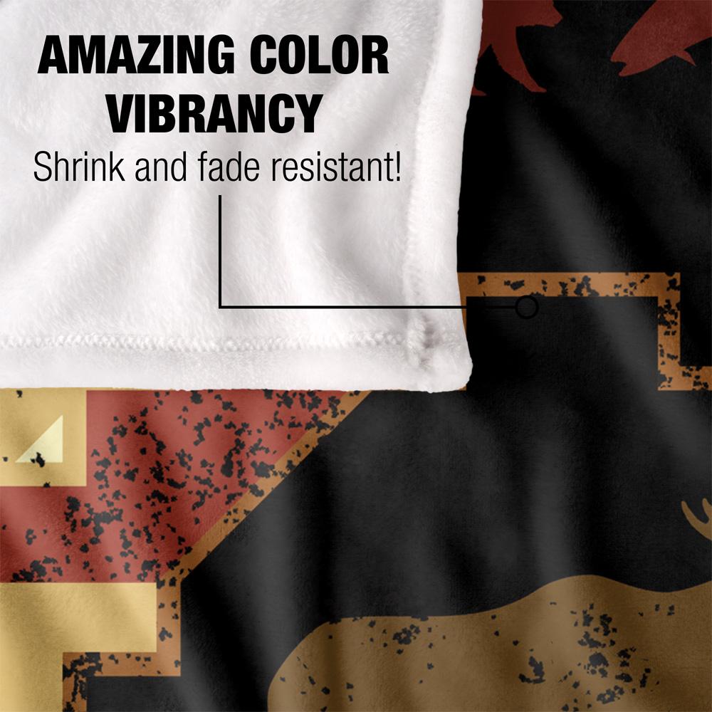 JQ Licensing 2 Silky Moose Supersoft Blanket