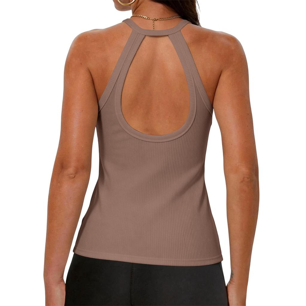 Damskie topy wiosenne Koszule letnie dla kobiet Codzienne z dekoltem V Bez rękawów Rozpinany top na ramiączkach Eleganckie topy dla kobiet