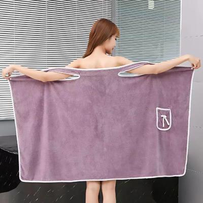 Versatile Women's Travel Towel Robe: Soft Super Absorbent Quick-Dry - Elegant Bath Beach Wrap with Bow Pocket Design