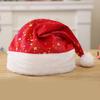 Durability Santa Hat Office Celebration Christmas Hat Plush Velvets Santa Hat for Men and Women