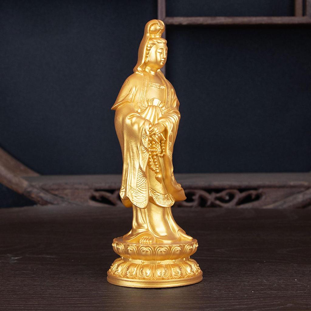 Posąg Guan Yin Chińska Dekoracja Buddyjska Figurka Kuanyin Rzeźba Kobiety Buddy Feng Shui dla