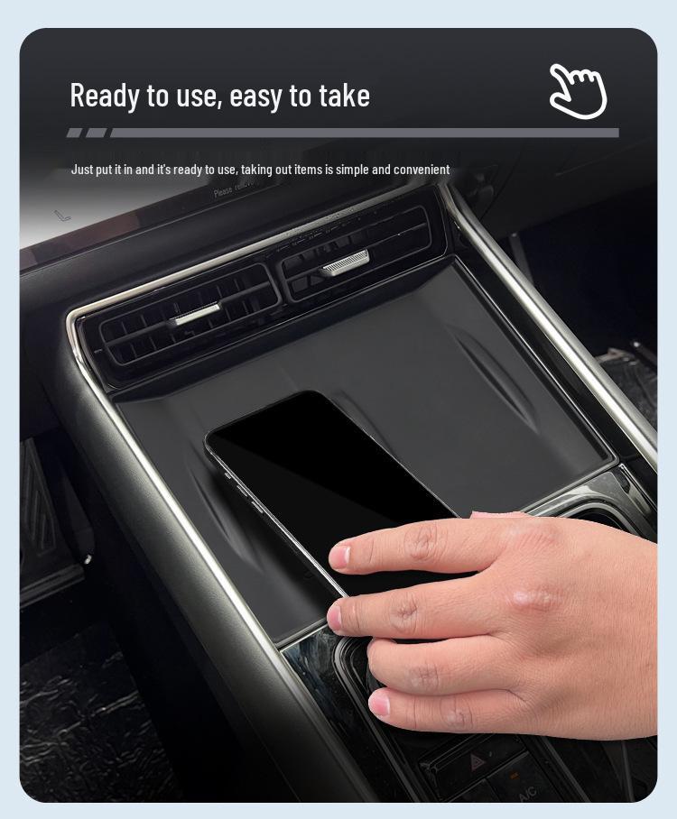 Silicone Wireless Charging Pad for Chery Tiggo 9X - Fits Center Console Phone Accessories & Interior Decor