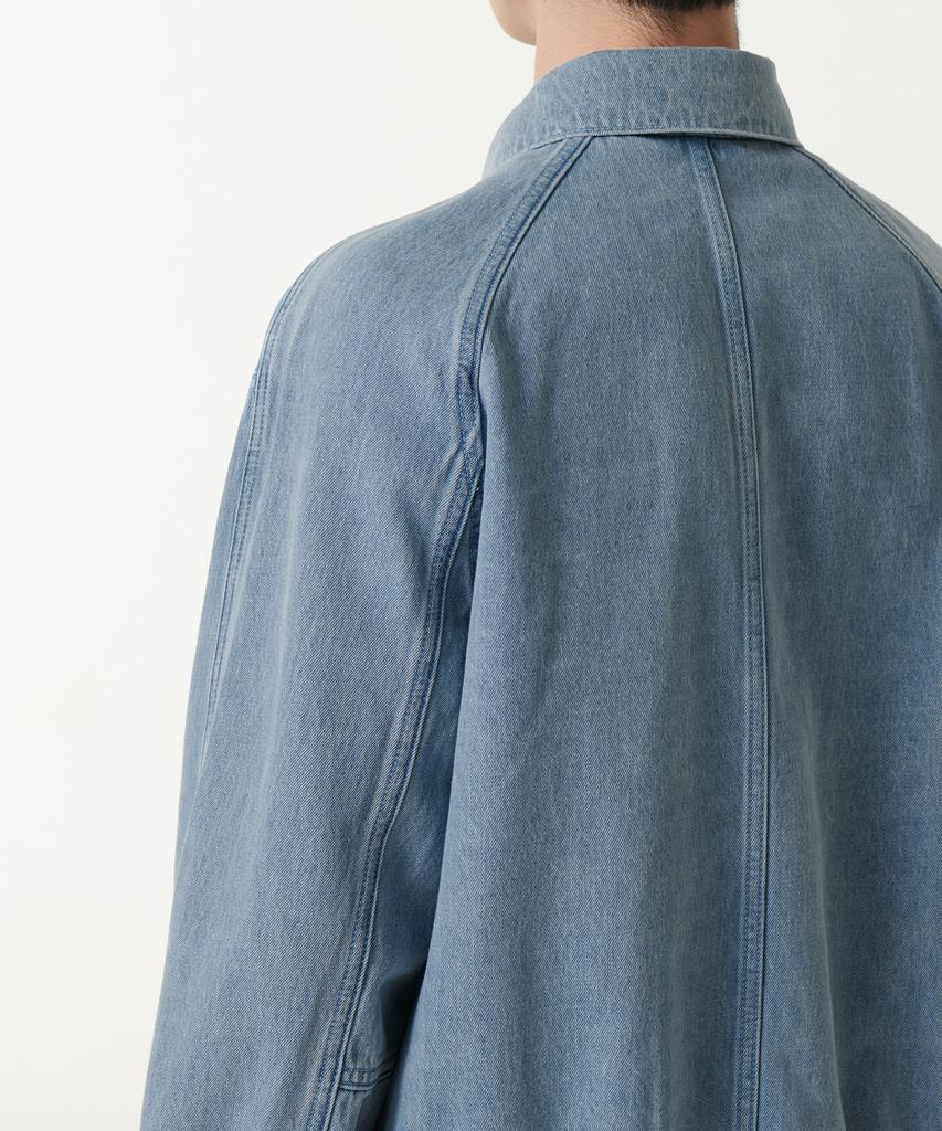 Musinsa Standard Oversized Denim Blouson Jacket [Light Indigo]