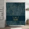 Modern White Shower Curtain with Silhouette Print for Bathroom Decor Easy Installation for Kids, Adults Pets Friendly Home Decor