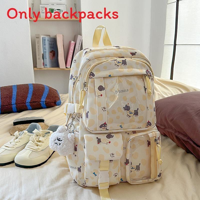 Simple Capacity Large Backpack With Dachshund And Letter Print Design Daily For
