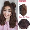 Short Clip-on Hair Bun Synthetic Hair Messy Chignon Wig Hair Extensions Claw Hair Bun Hairpiece