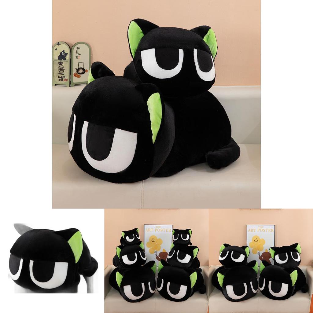 The Legend Of Hei Black Cat Plush Toy Large Cute Cat Pillow Gift For Kids And Adults