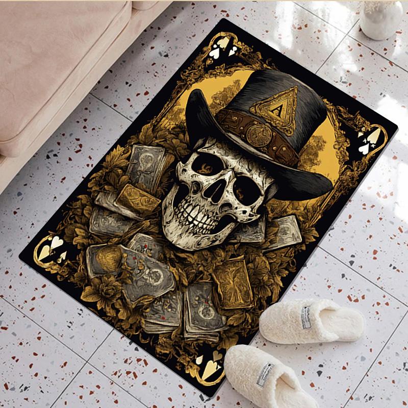 Skull Print Rug - home decoration Carpet For Living Room Bedroom Flooring Computer Chair Area Rug